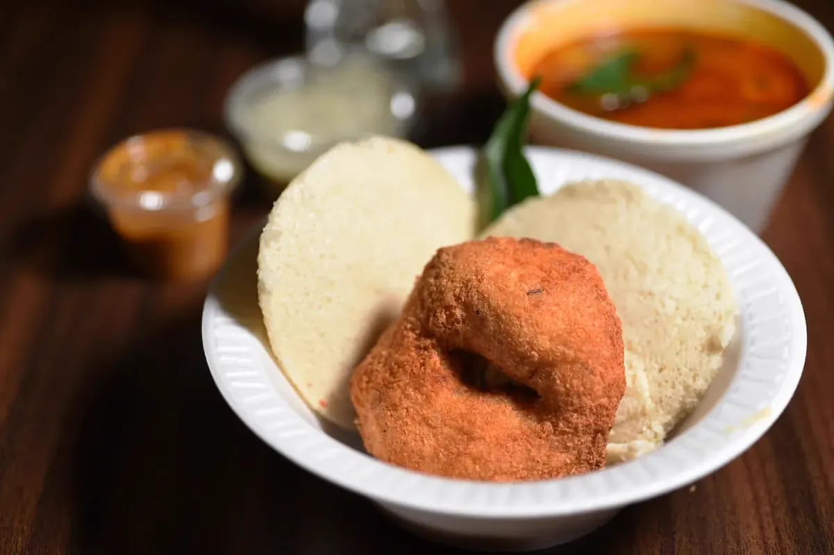 Idli and vada from the Infinity Kitchens cloud kitchen in Bangalore
